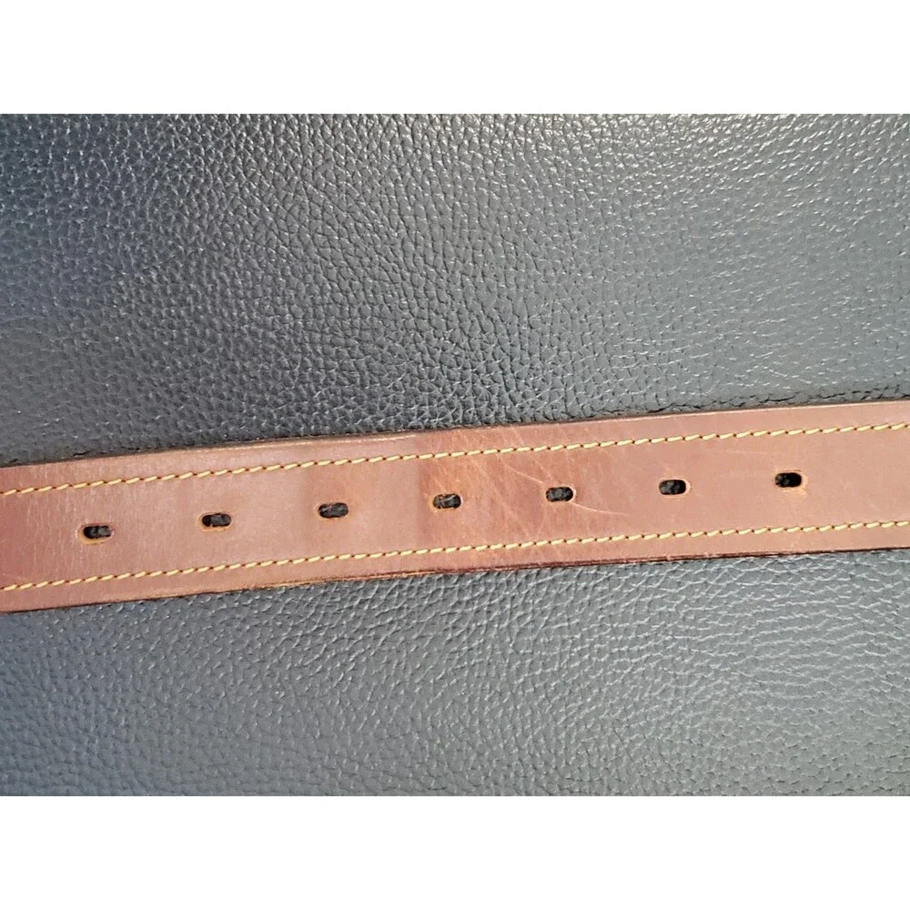 Unbranded Men's Brown Genuine Leather Belt Size Large